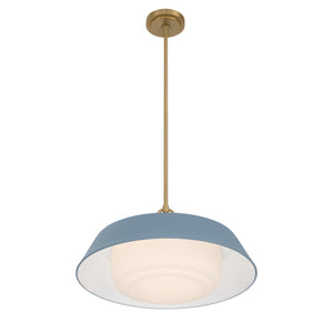 Crystorama - XAN-8009-VG-BL - Three Light Pendant - Xander - Vibrant Gold