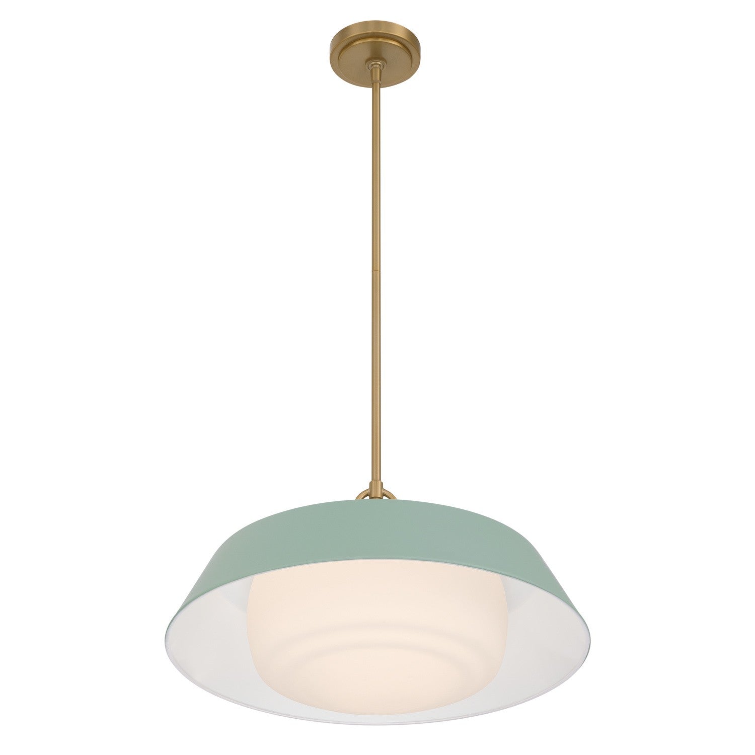 Crystorama - XAN-8009-VG-GR - Three Light Pendant - Xander - Vibrant Gold