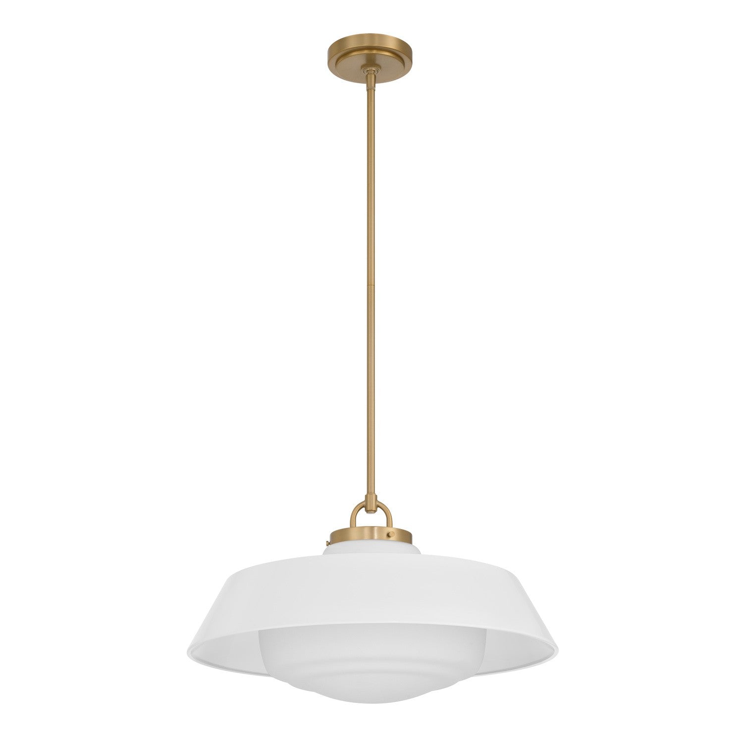 Crystorama - XAN-8009-VG-WH - Three Light Pendant - Xander - Vibrant Gold