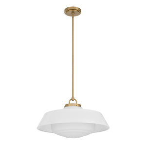 Crystorama - XAN-8009-VG-WH - Three Light Pendant - Xander - Vibrant Gold