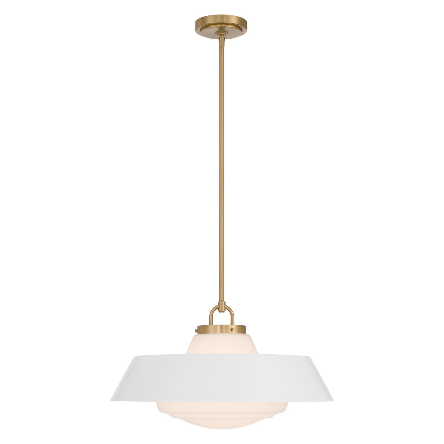 Crystorama - XAN-8009-VG-WH - Three Light Pendant - Xander - Vibrant Gold