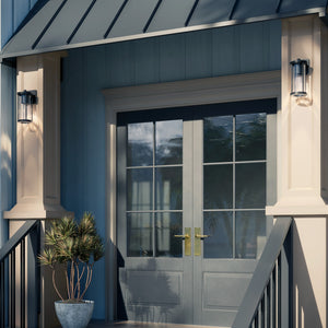 Kichler - 59022BKDS - One Light Outdoor Wall Mount - Barras - Black