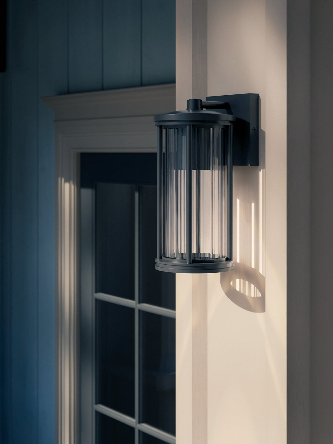 Kichler - 59022BKDS - One Light Outdoor Wall Mount - Barras - Black