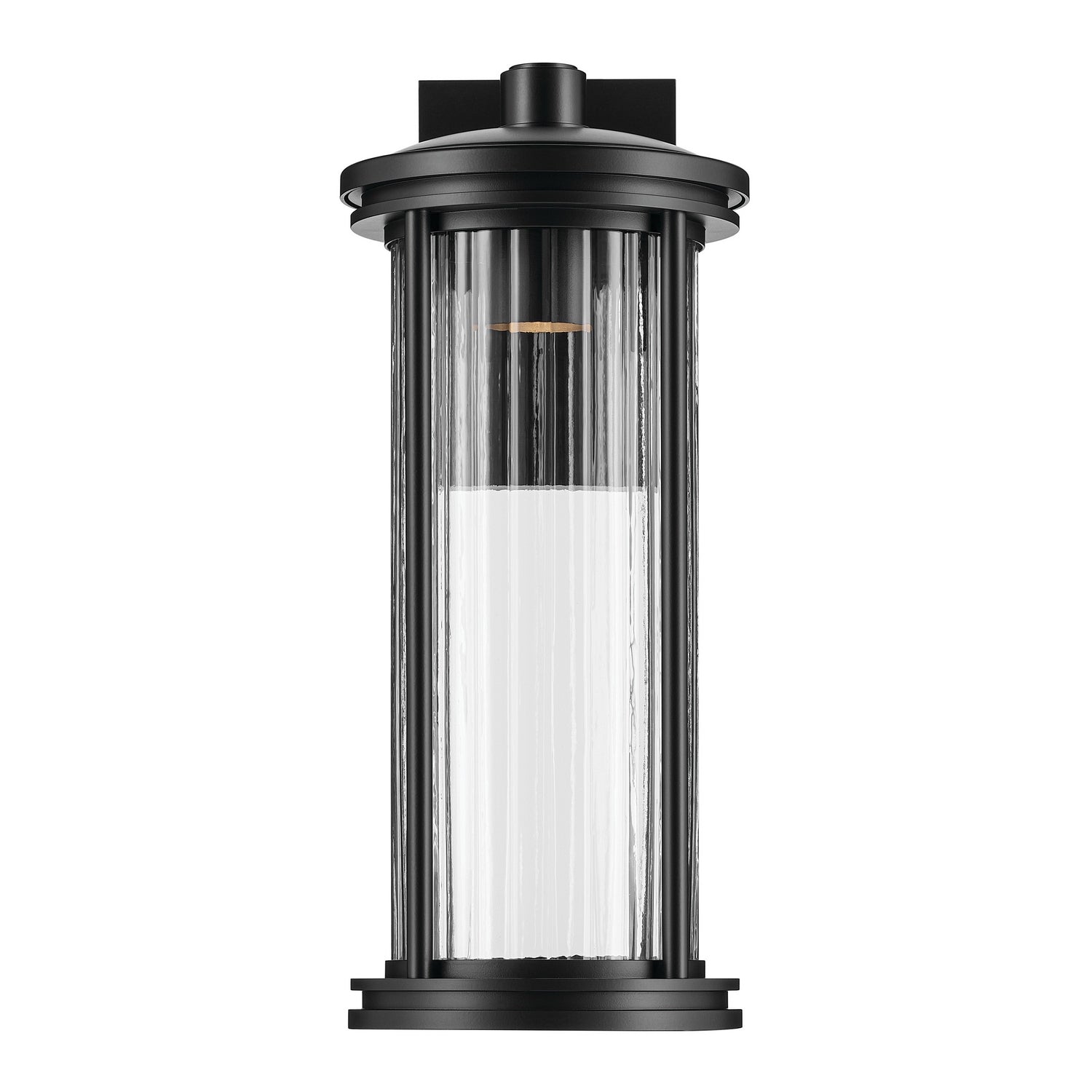 Kichler - 59024BKDS - One Light Outdoor Wall Mount - Barras - Black