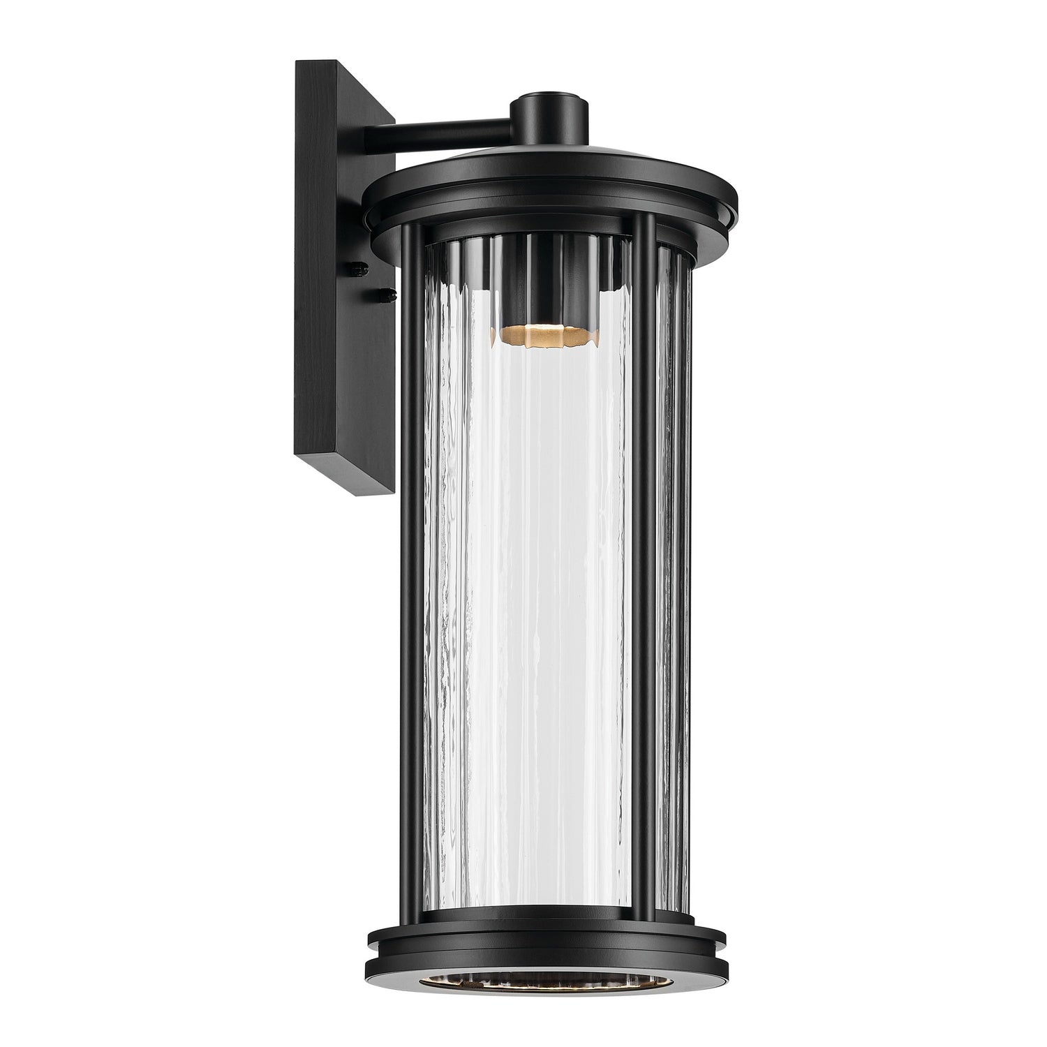 Kichler - 59024BKDS - One Light Outdoor Wall Mount - Barras - Black