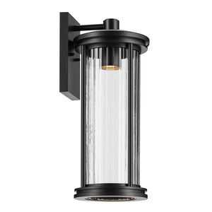 Kichler - 59024BKDS - One Light Outdoor Wall Mount - Barras - Black