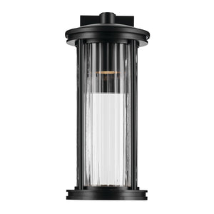 Kichler - 59023BKDS - One Light Outdoor Wall Mount - Barras - Black