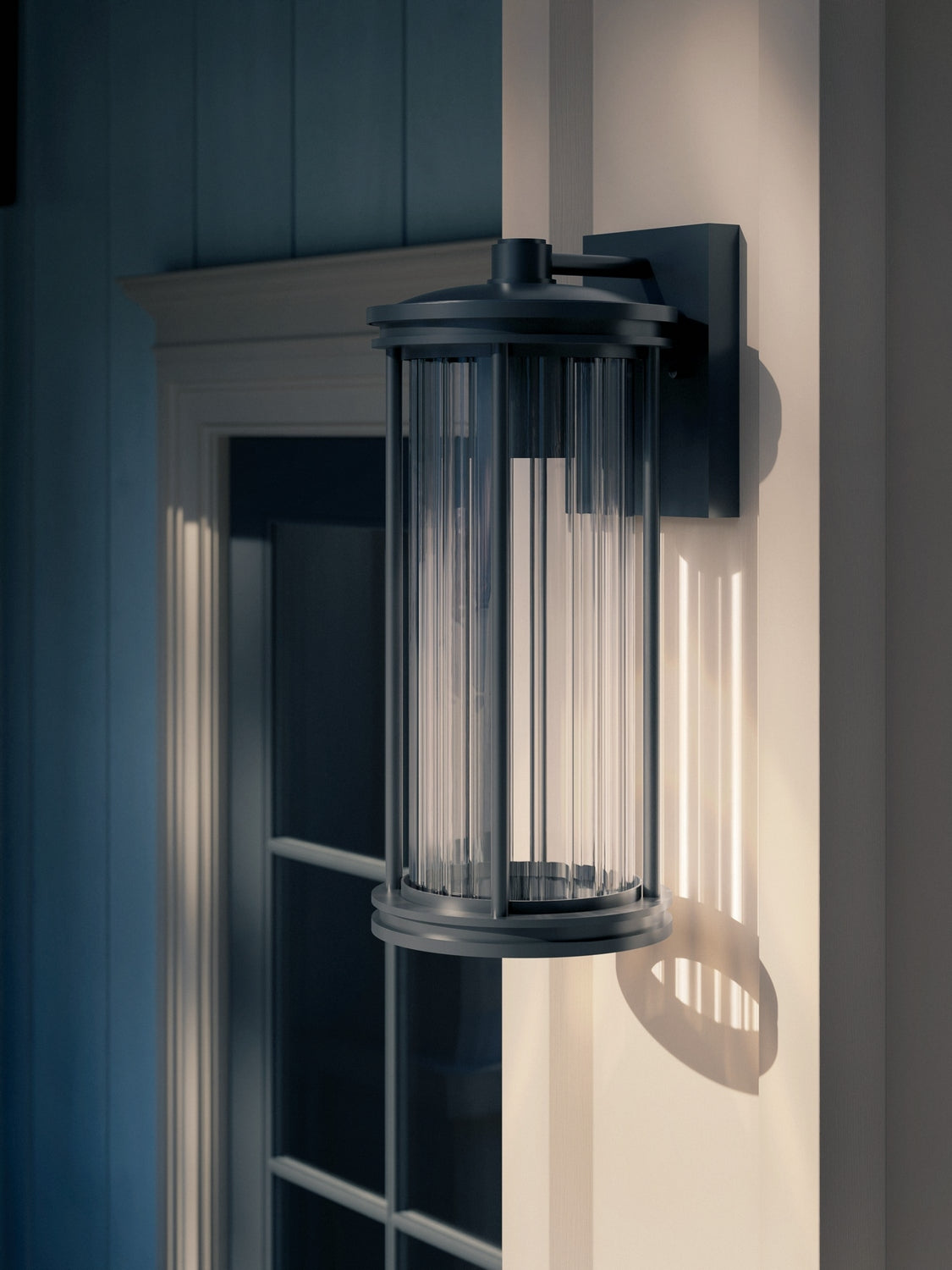 Kichler - 59023BKDS - One Light Outdoor Wall Mount - Barras - Black