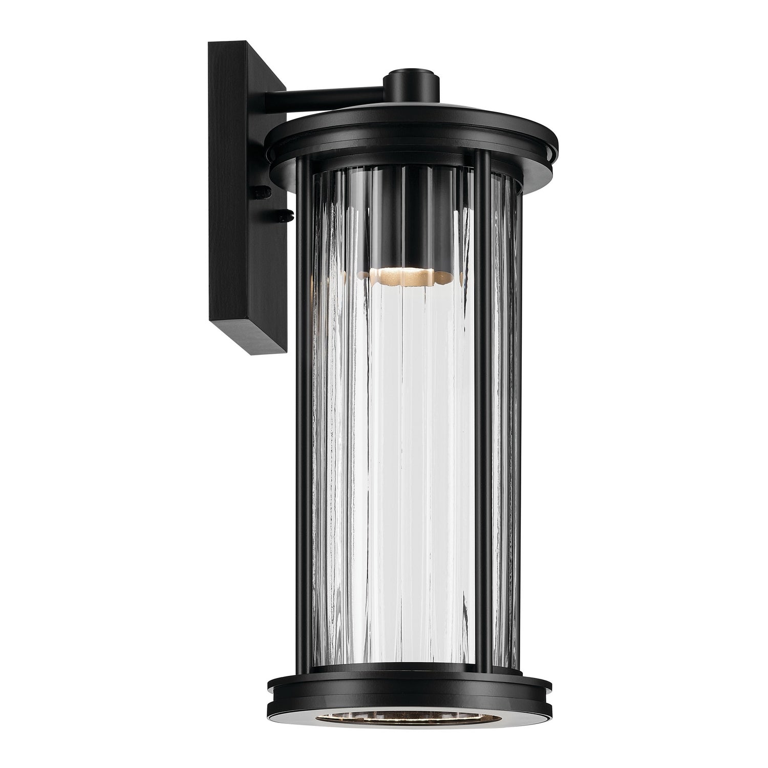 Kichler - 59023BKDS - One Light Outdoor Wall Mount - Barras - Black