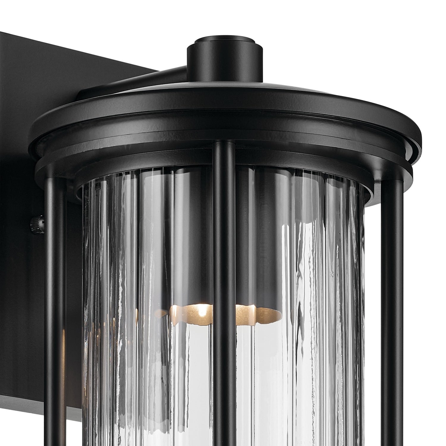 Kichler - 59023BKDS - One Light Outdoor Wall Mount - Barras - Black