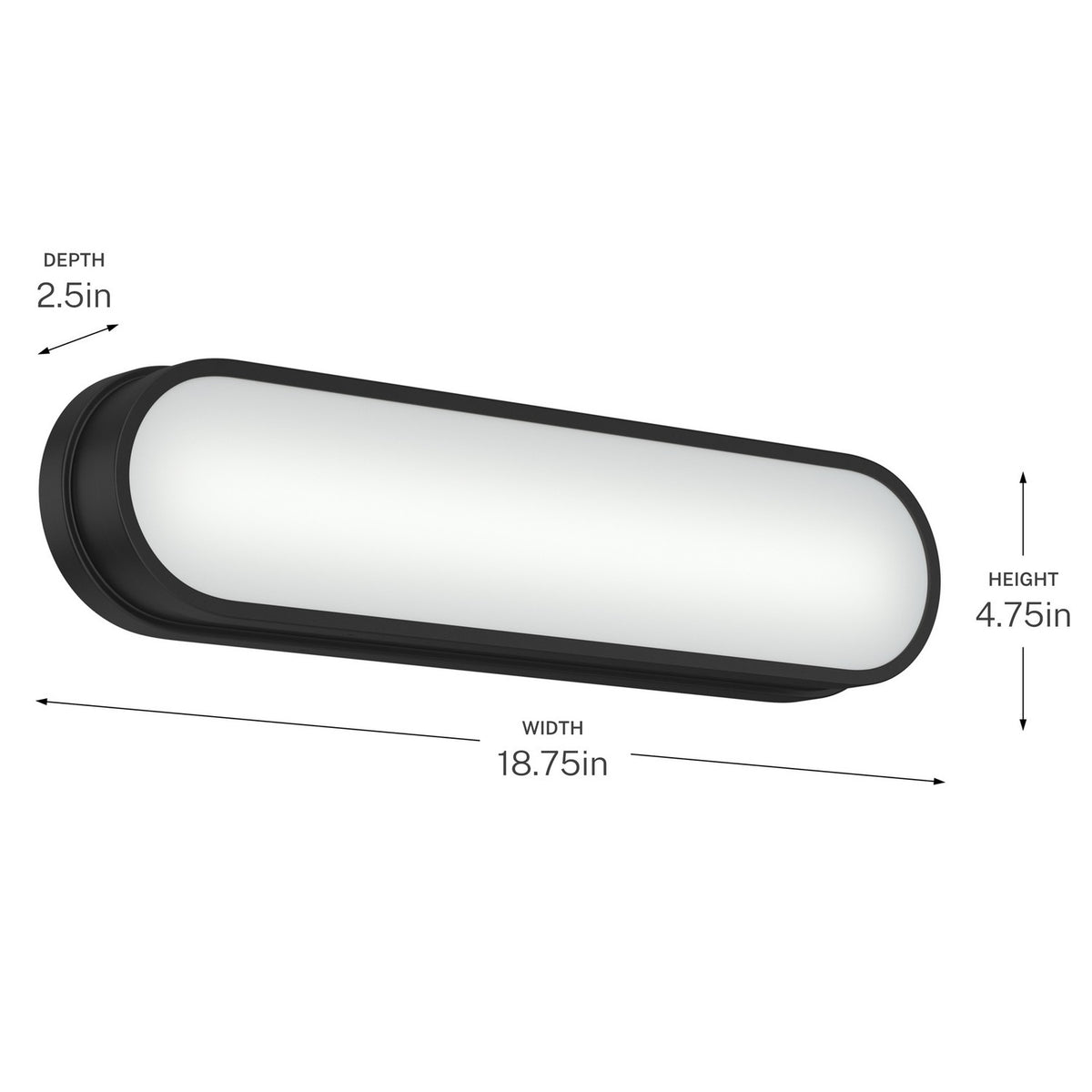 Kichler - 55246BKLED - LED Bath Bar - Daines - Black