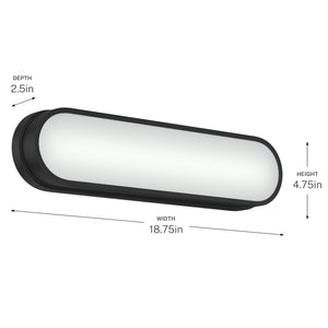 Kichler - 55246BKLED - LED Bath Bar - Daines - Black