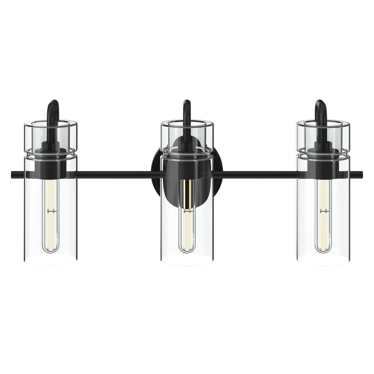 Kichler - 55252BK - Three Light Bath - Niccol - Black
