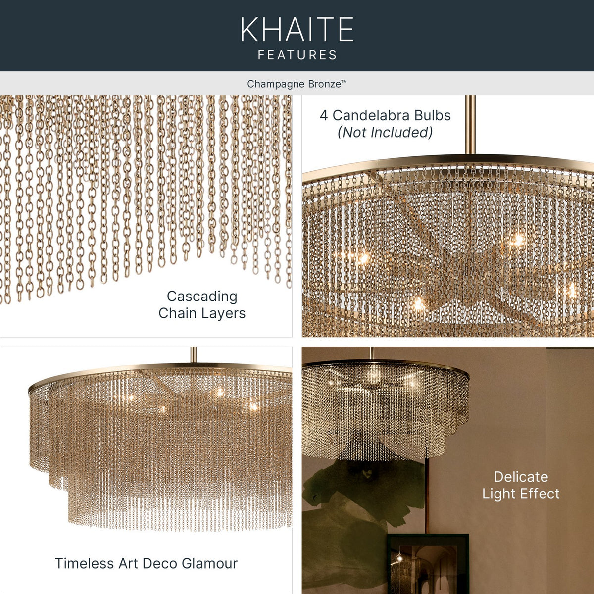 Khaite Four Light Chandelier