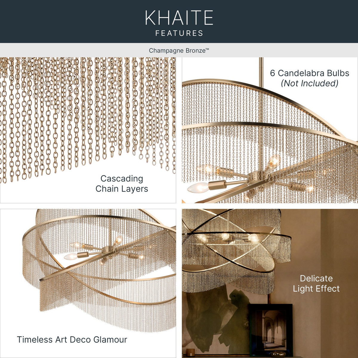 Khaite Six Light Chandelier