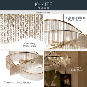 Khaite Six Light Chandelier