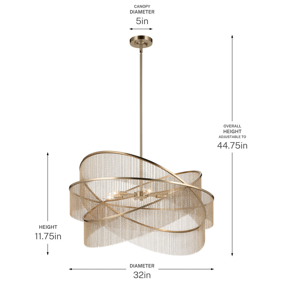 Khaite Six Light Chandelier