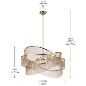 Khaite Six Light Chandelier