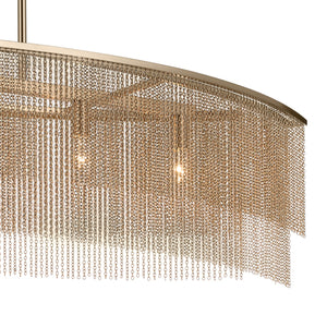 Kichler - 52825CPZ - Five Light Linear Chandelier - Khaite - Champagne Bronze