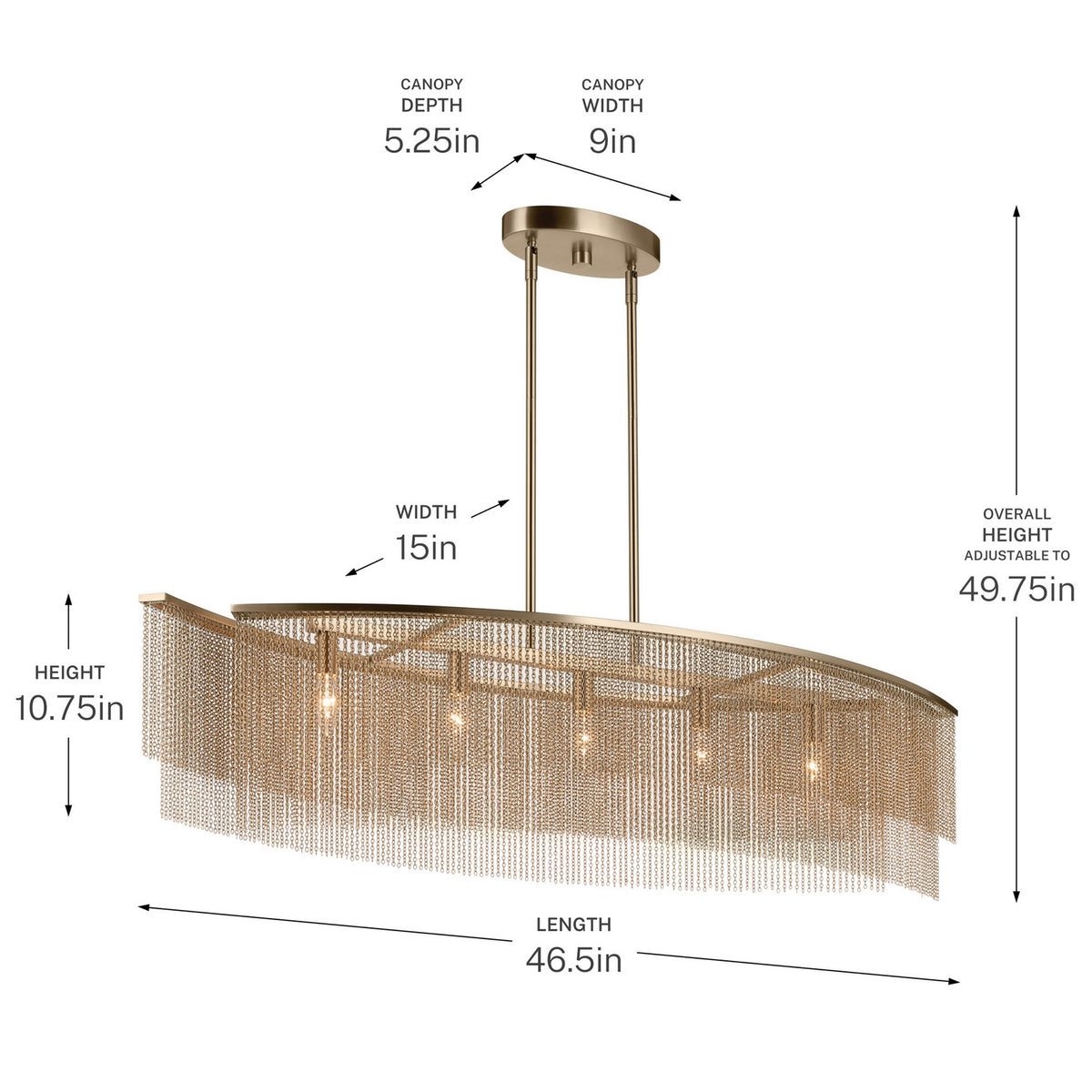 Khaite Linear Chandelier
