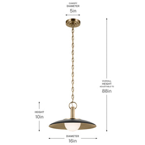 Kichler - 52834BK - LED Pendant - Kurio - Black