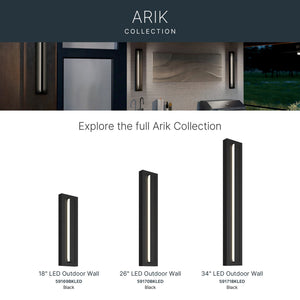 Kichler - 59169BKLED - LED Outdoor Wall Mount - Arik - Black