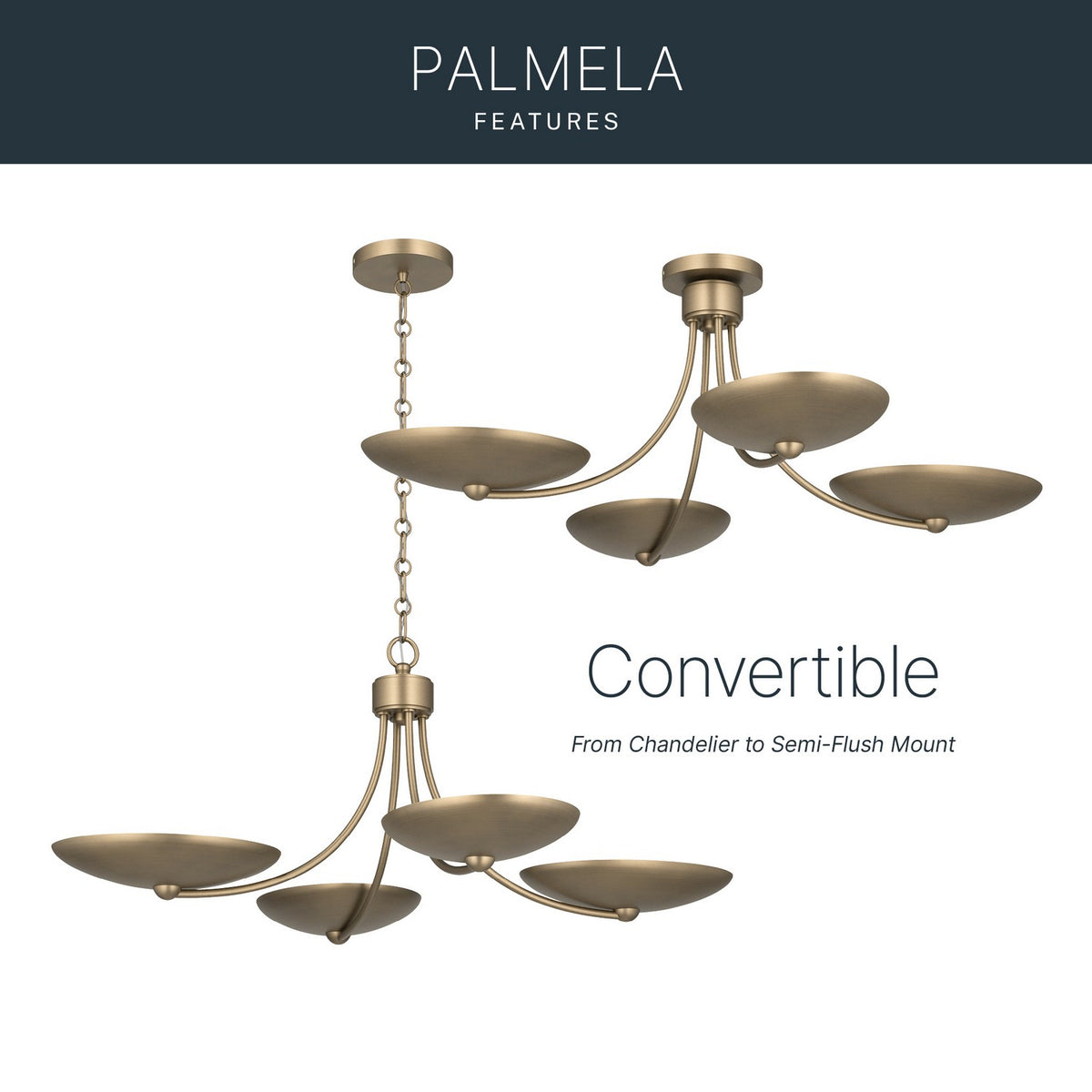 Palmela Convertible Chandelier