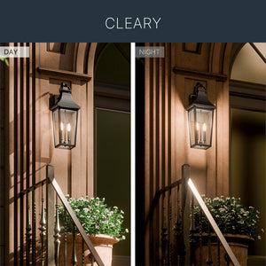 Kichler - 59195BKT - Two Light Outdoor Wall Mount - Cleary - Textured Black