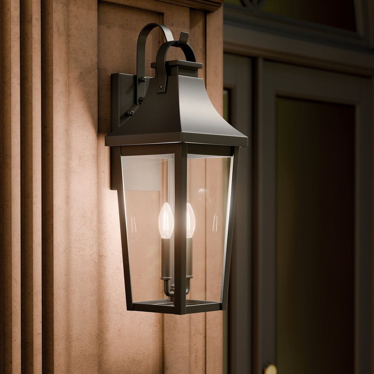 Kichler - 59195BKT - Two Light Outdoor Wall Mount - Cleary - Textured Black