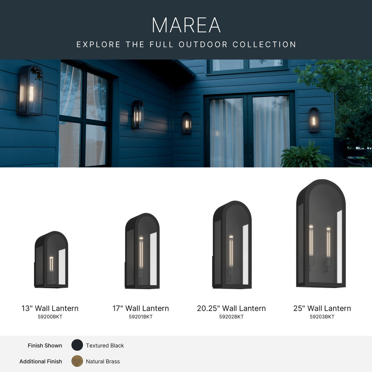 Marea Outdoor Wall Mount