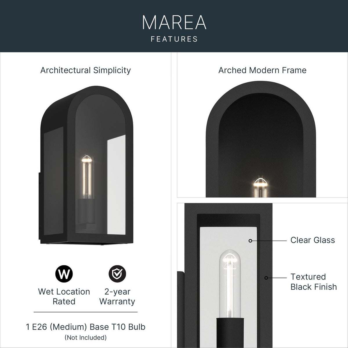 Marea Outdoor Wall Mount