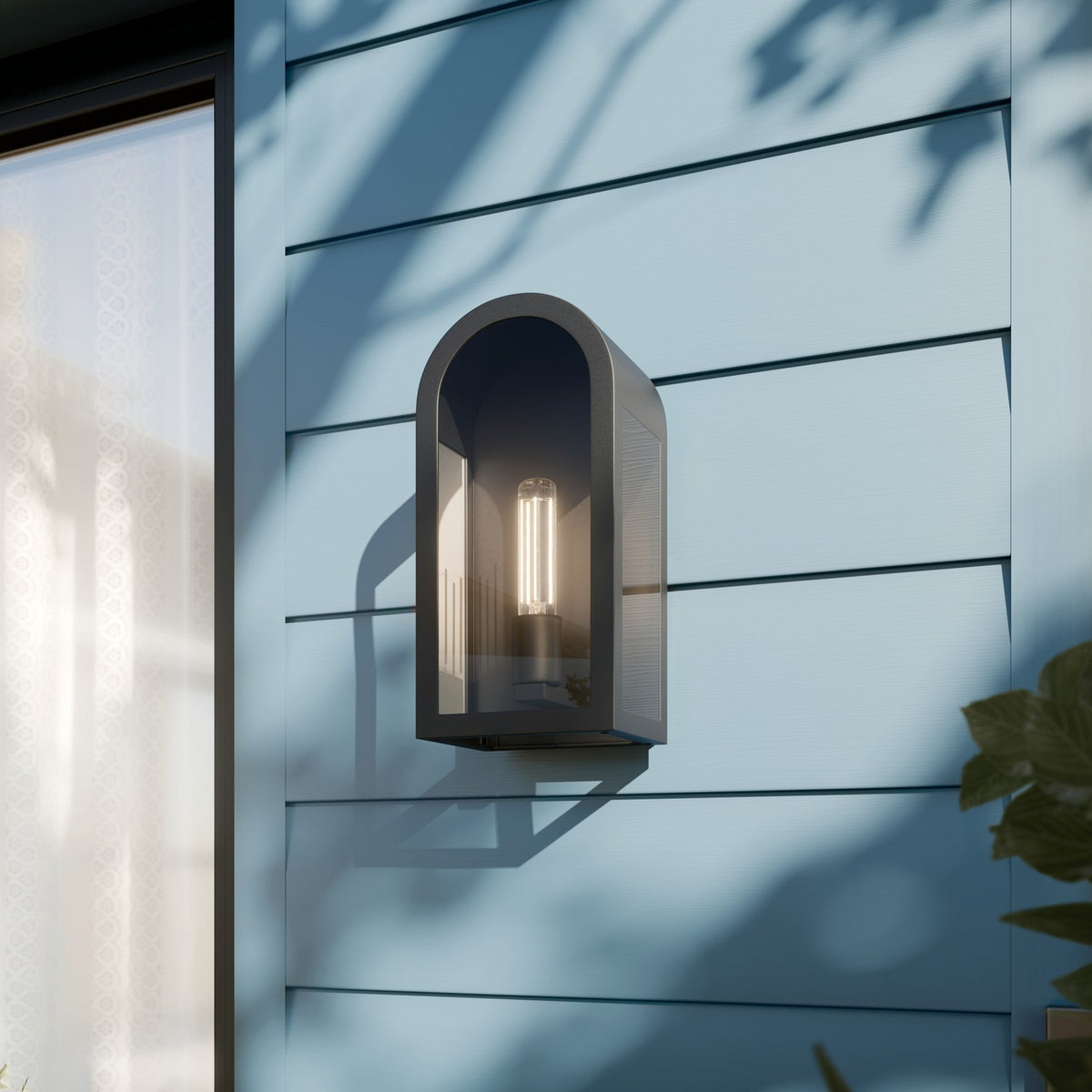 Kichler - 59200BKT - One Light Outdoor Wall Mount - Marea - Textured Black