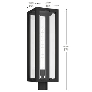 Kichler - 59211BKT - One Light Outdoor Post Lantern - Calen - Textured Black
