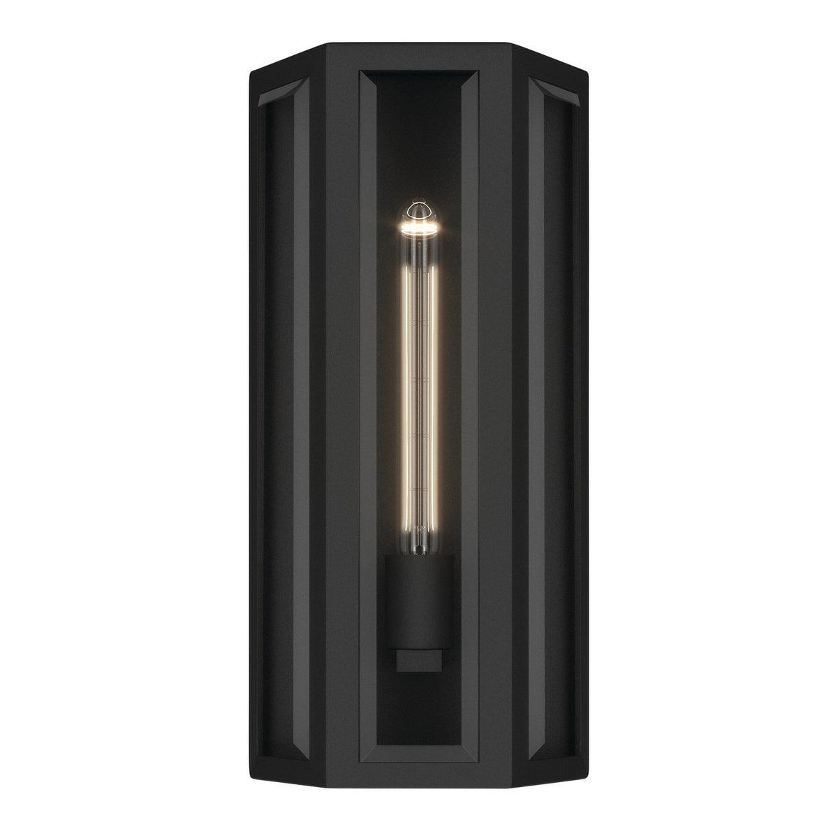 Kichler - 59214BKT - One Light Outdoor Wall Mount - Berens - Textured Black