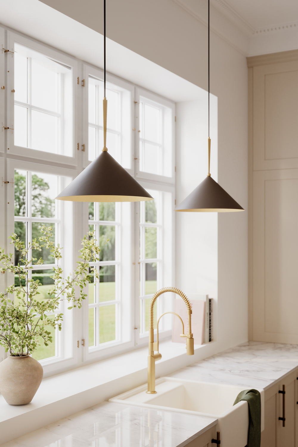 Minka-Lavery - 10315-855 - One Light Pendant - Cortan - Legacy Brass