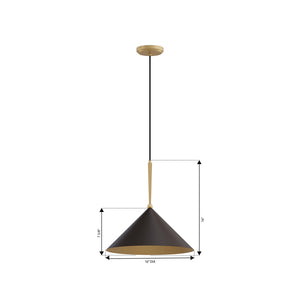 Minka-Lavery - 10315-855 - One Light Pendant - Cortan - Legacy Brass
