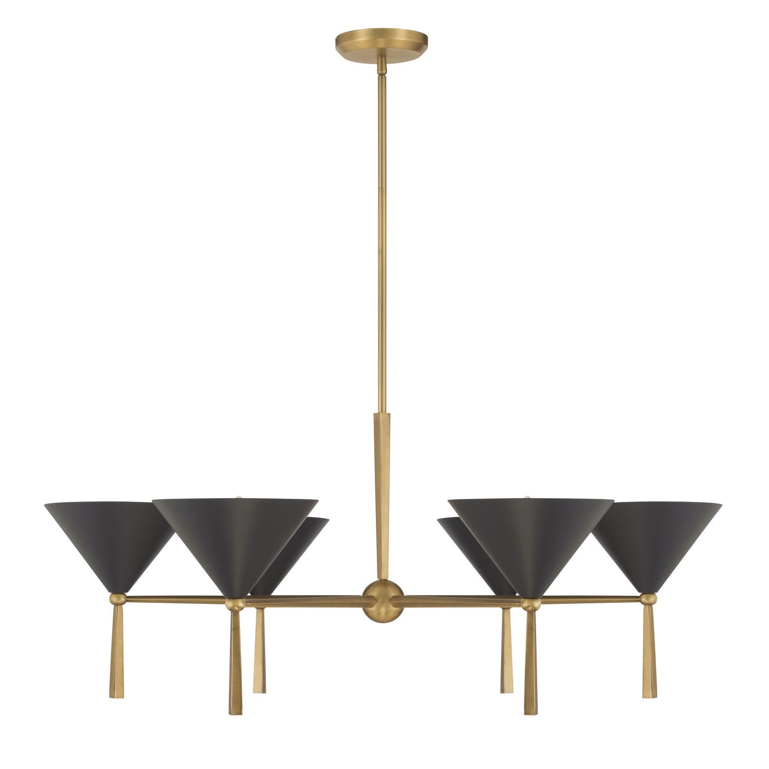 Minka-Lavery - 10316-855 - Six Light Chandelier - Cortan - Legacy Brass