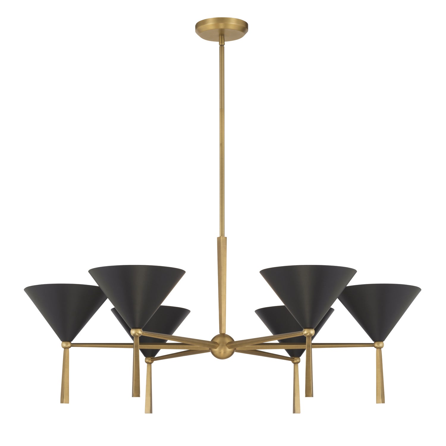 Minka-Lavery - 10316-855 - Six Light Chandelier - Cortan - Legacy Brass