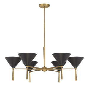 Minka-Lavery - 10316-855 - Six Light Chandelier - Cortan - Legacy Brass