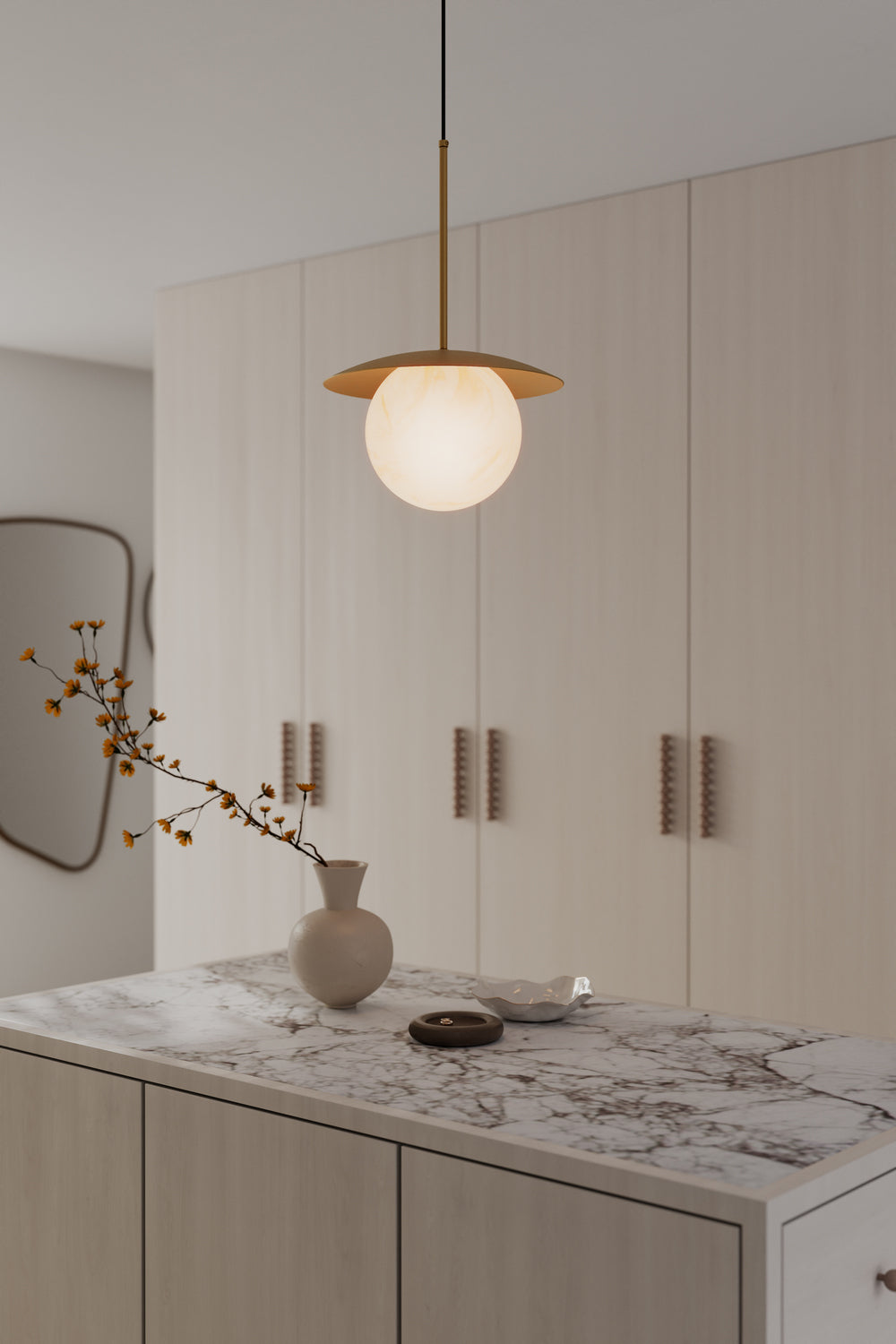 Minka-Lavery - 10385-732 - One Light Pendant - Olenne - Legacy Brass