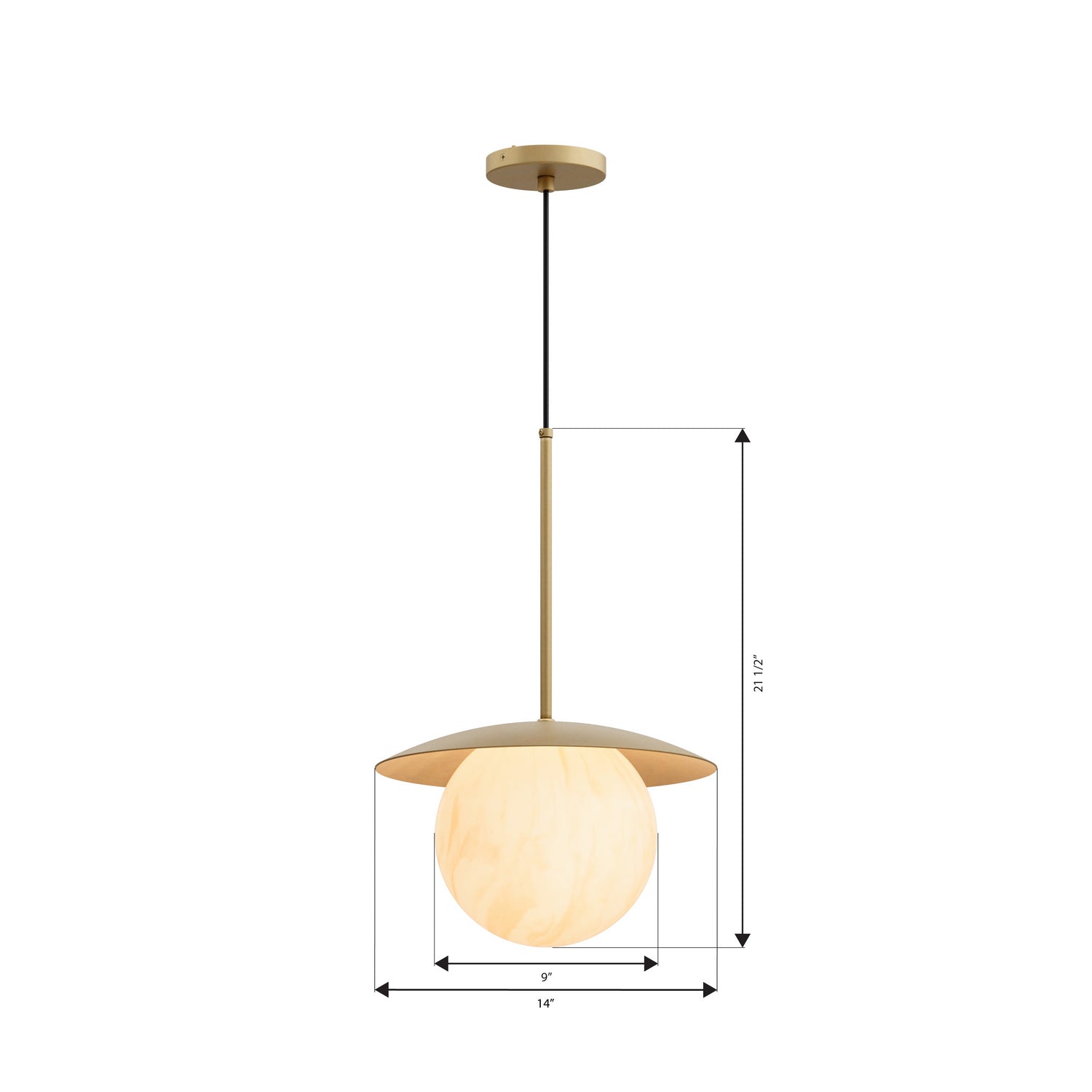 Minka-Lavery - 10385-732 - One Light Pendant - Olenne - Legacy Brass