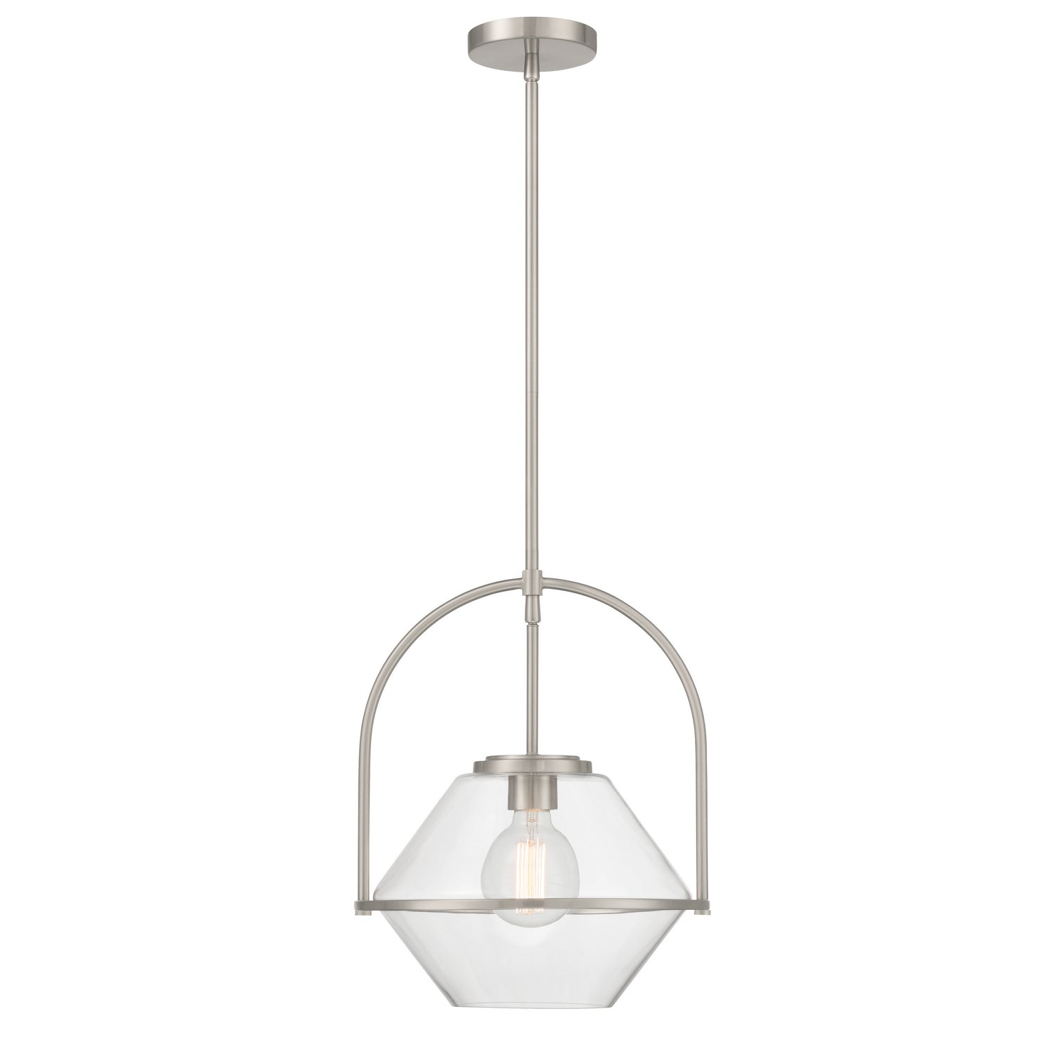 Minka-Lavery - 11895-84 - One Light Pendant - Coralyn - Brushed Nickel