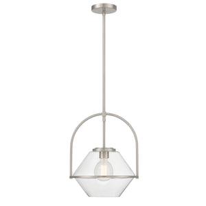 Minka-Lavery - 11895-84 - One Light Pendant - Coralyn - Brushed Nickel