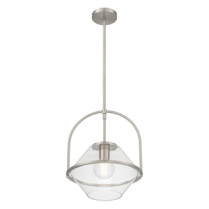 Minka-Lavery - 11895-84 - One Light Pendant - Coralyn - Brushed Nickel