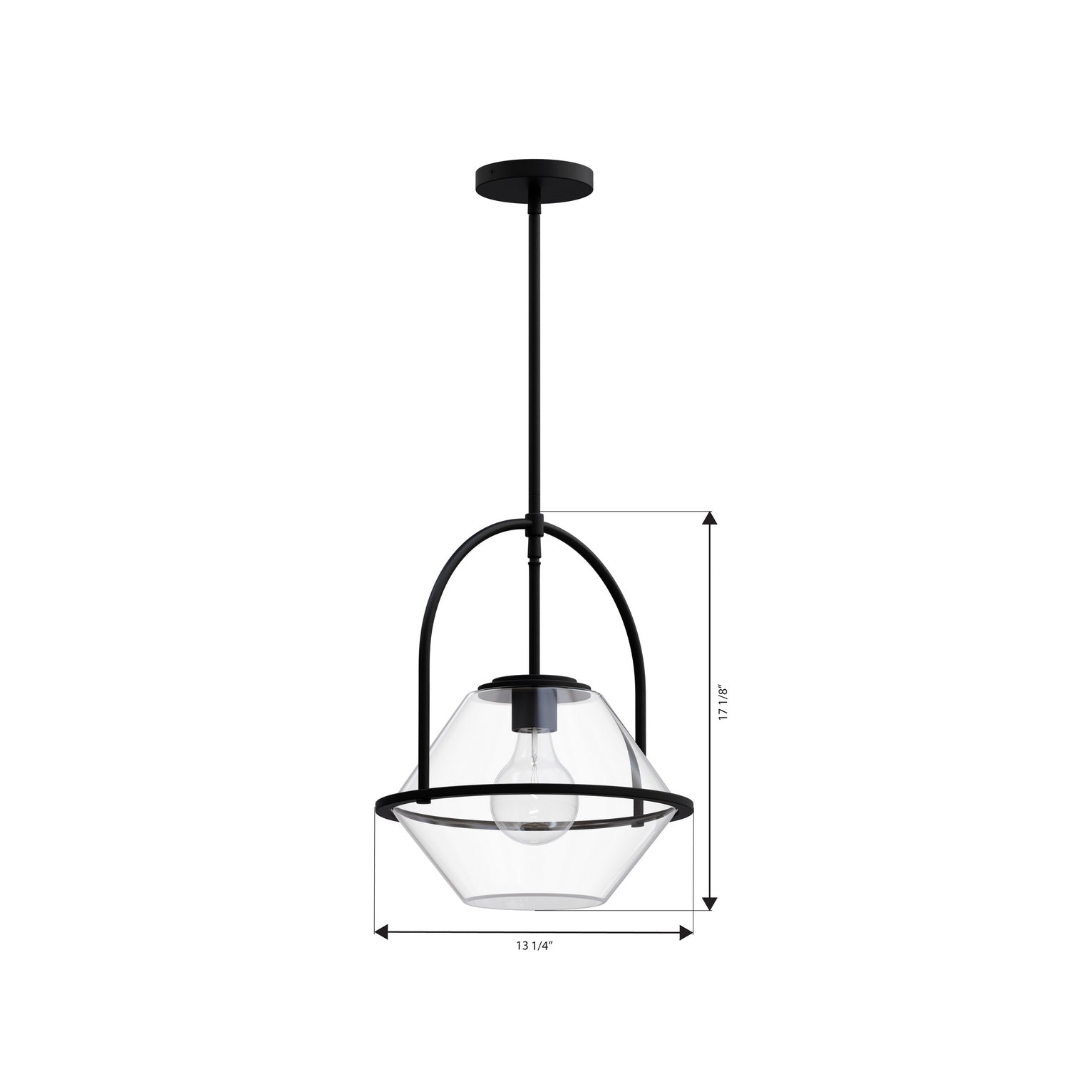 Minka-Lavery - 11895-899 - One Light Pendant - Coralyn - Dark Matte Black