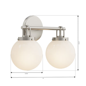 Minka-Lavery - 12012-84 - Two Light Vanity - Ortesa - Brushed Nickel