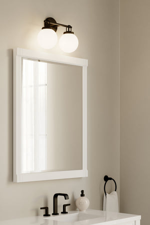 Minka-Lavery - 12012-899 - Two Light Vanity - Ortesa - Dark Matte Black