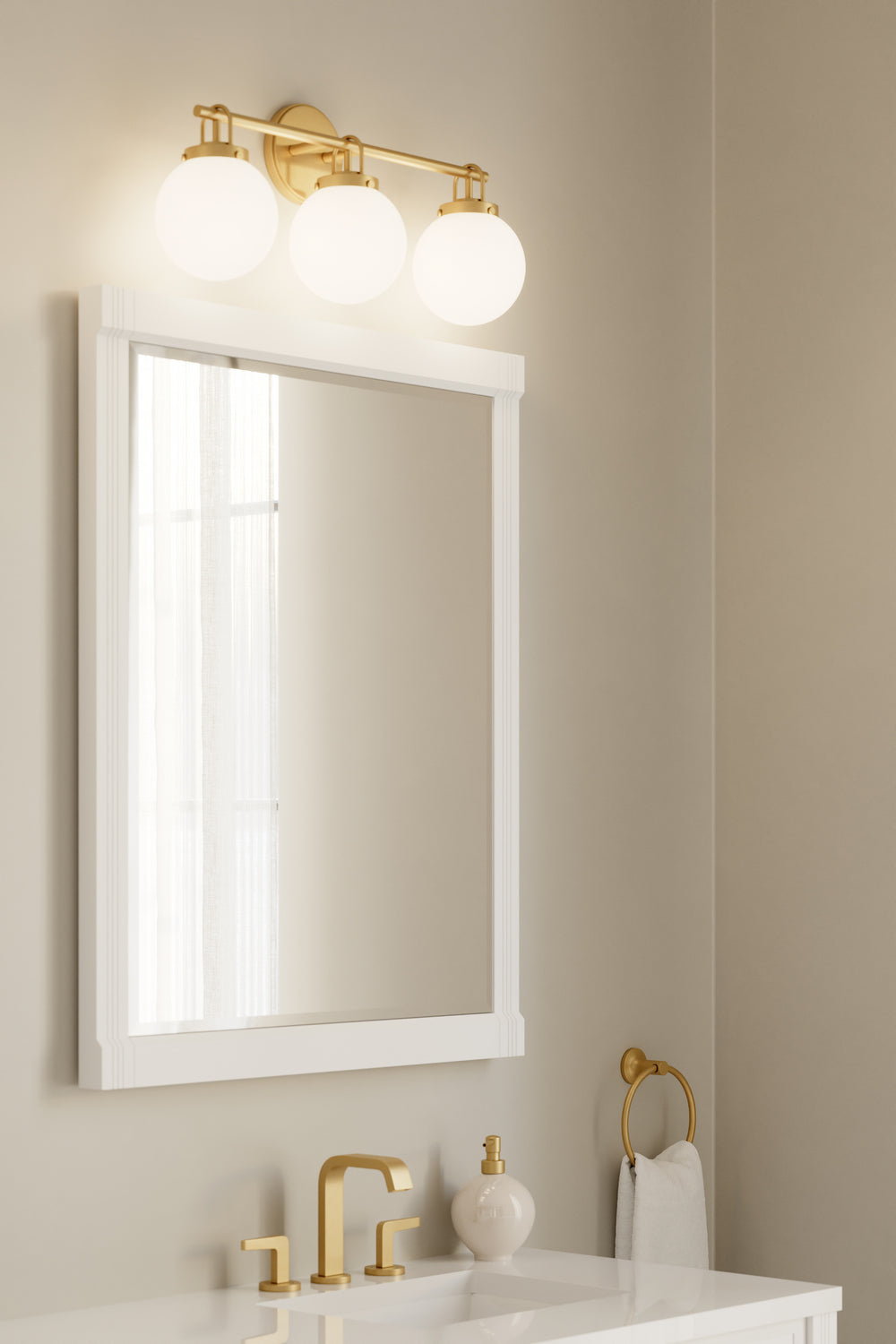 Minka-Lavery - 12013-732 - Three Light Vanity - Ortesa - Legacy Brass