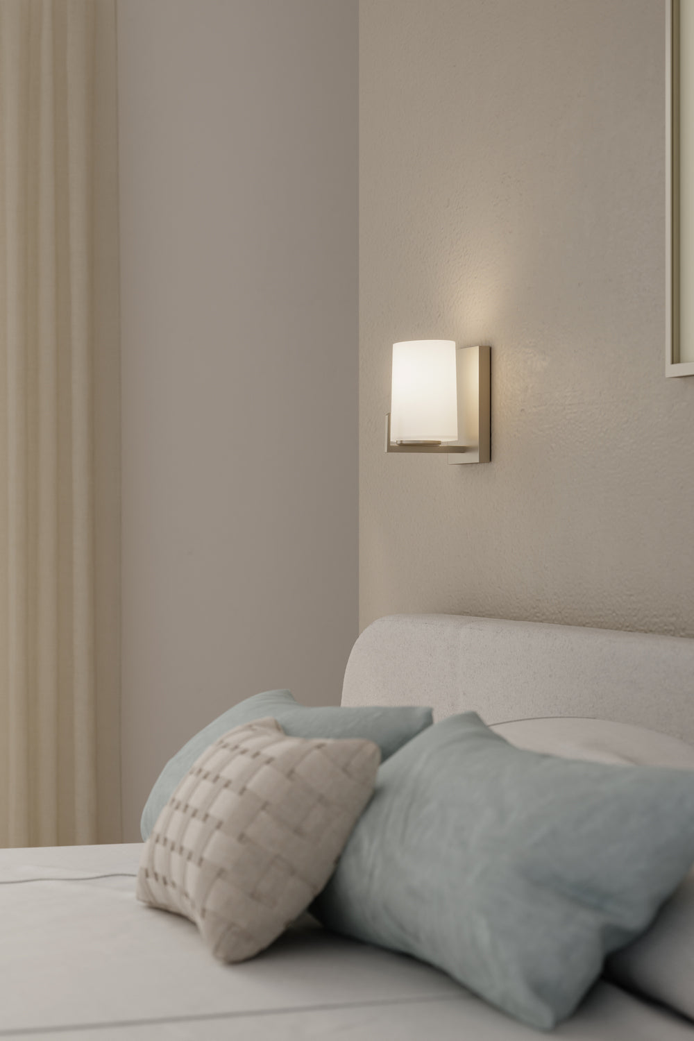 Minka-Lavery - 12431-84 - One Light Bath Sconce - Mirelle - Brushed Nickel