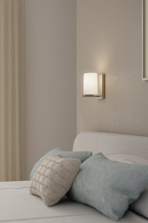 Minka-Lavery - 12431-84 - One Light Bath Sconce - Mirelle - Brushed Nickel